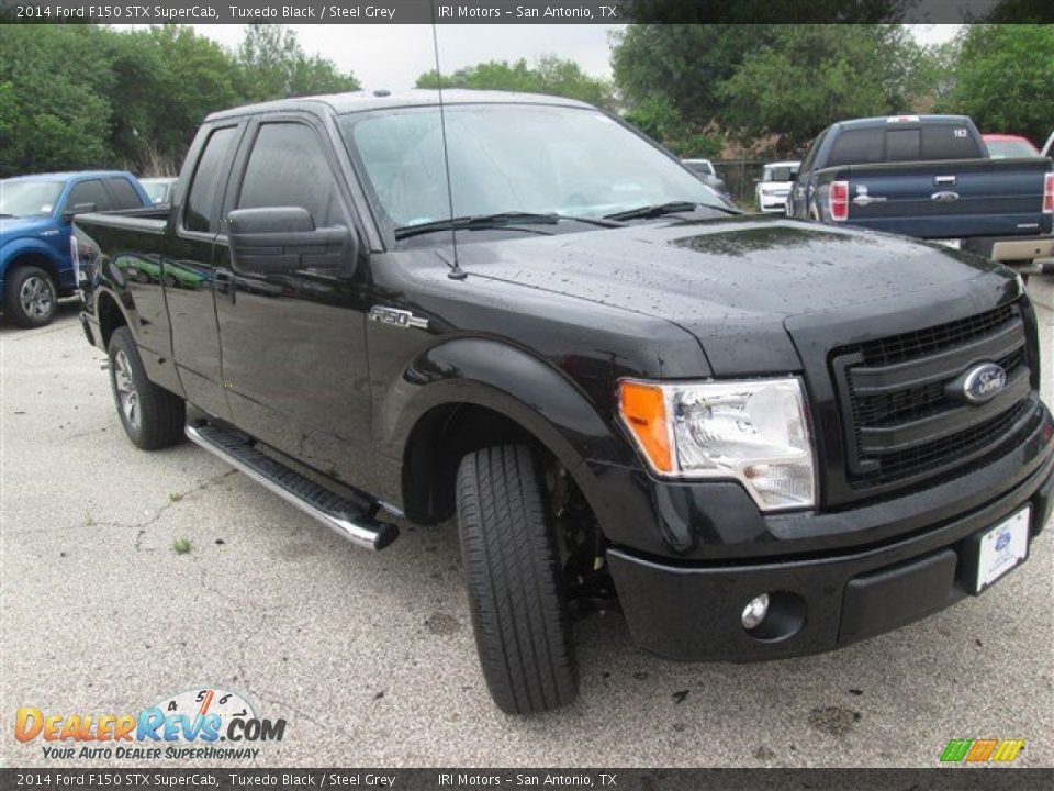 2014 Ford F150 STX SuperCab Tuxedo Black / Steel Grey Photo #3