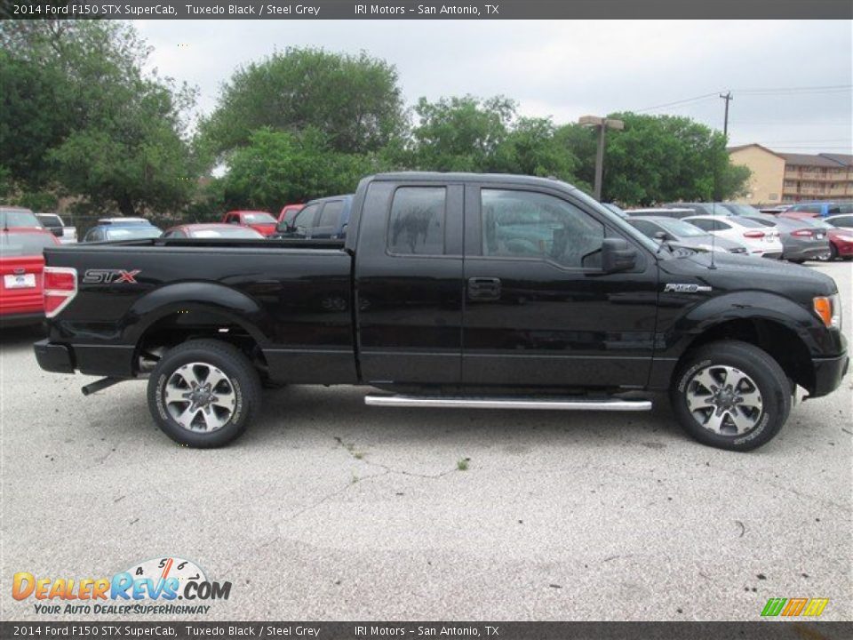 2014 Ford F150 STX SuperCab Tuxedo Black / Steel Grey Photo #4