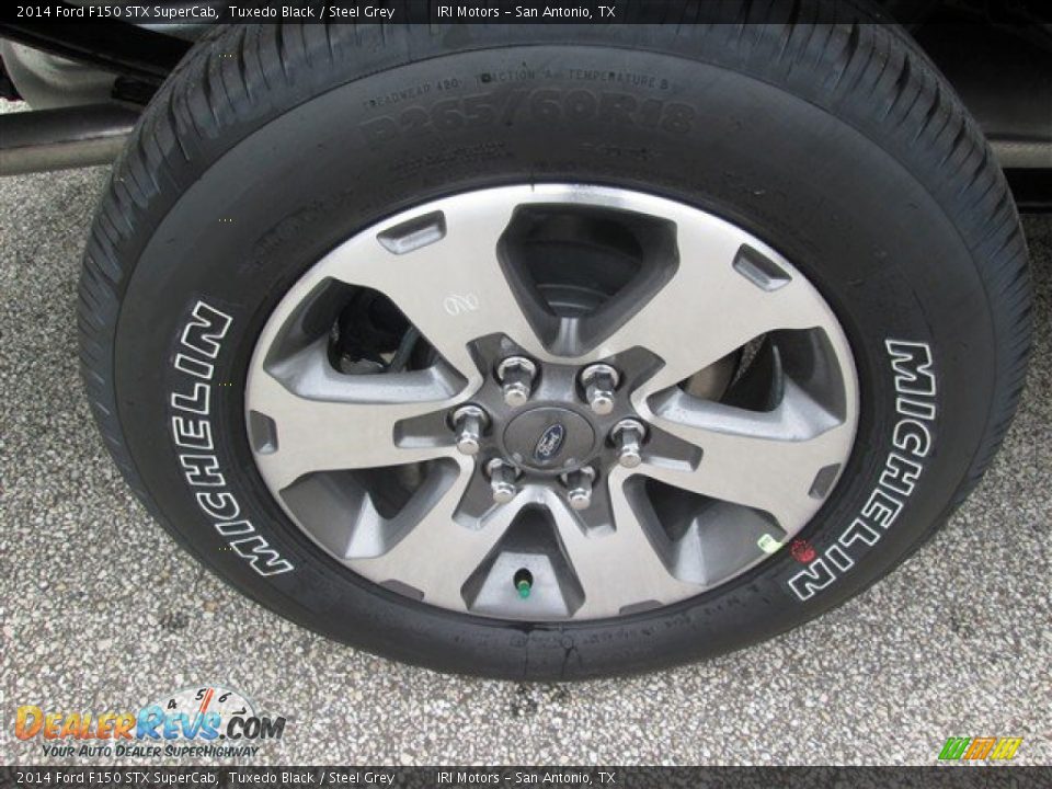 2014 Ford F150 STX SuperCab Tuxedo Black / Steel Grey Photo #5