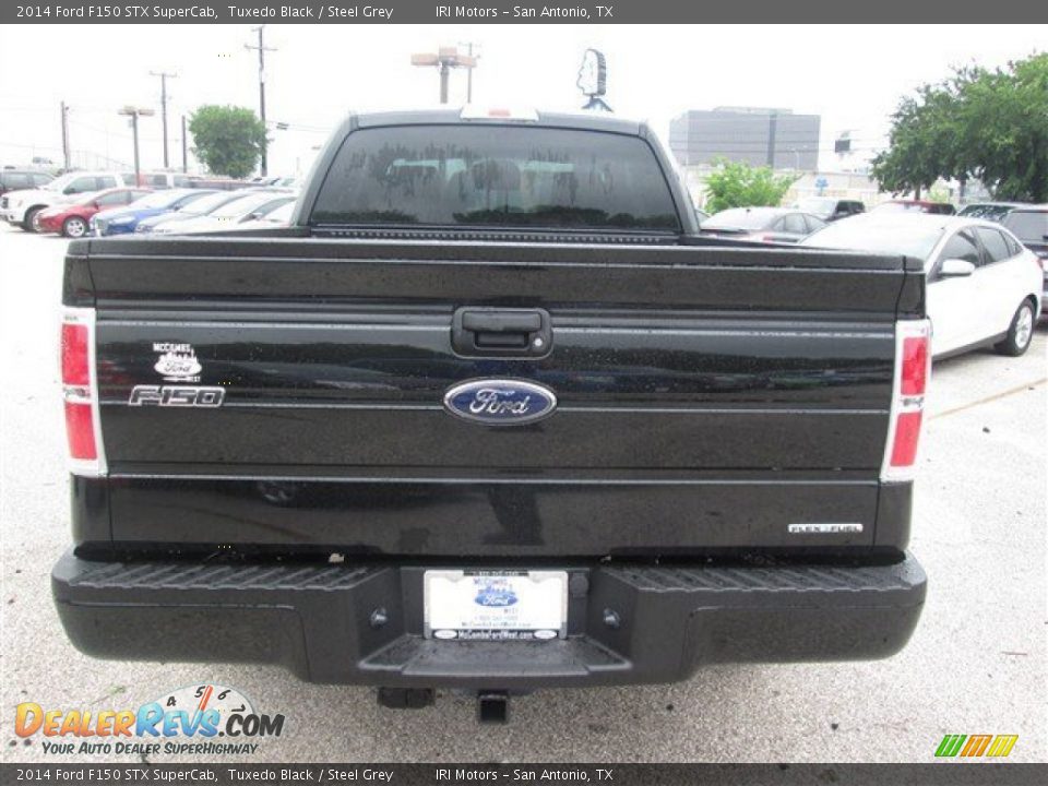 2014 Ford F150 STX SuperCab Tuxedo Black / Steel Grey Photo #7