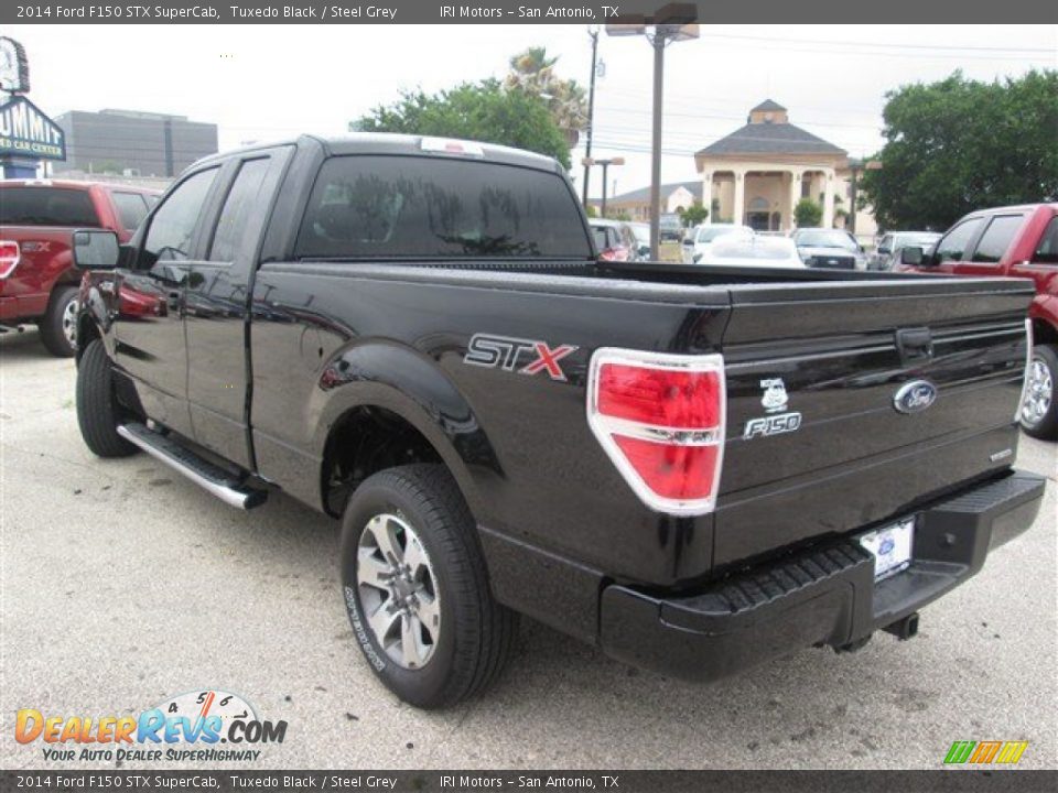 2014 Ford F150 STX SuperCab Tuxedo Black / Steel Grey Photo #8