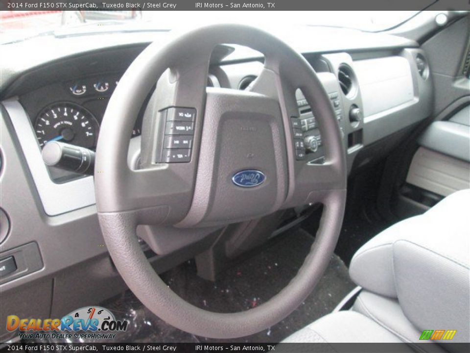 2014 Ford F150 STX SuperCab Tuxedo Black / Steel Grey Photo #10