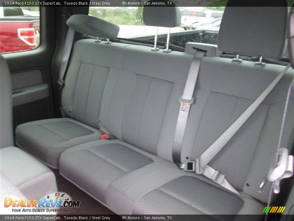 2014 Ford F150 STX SuperCab Tuxedo Black / Steel Grey Photo #12