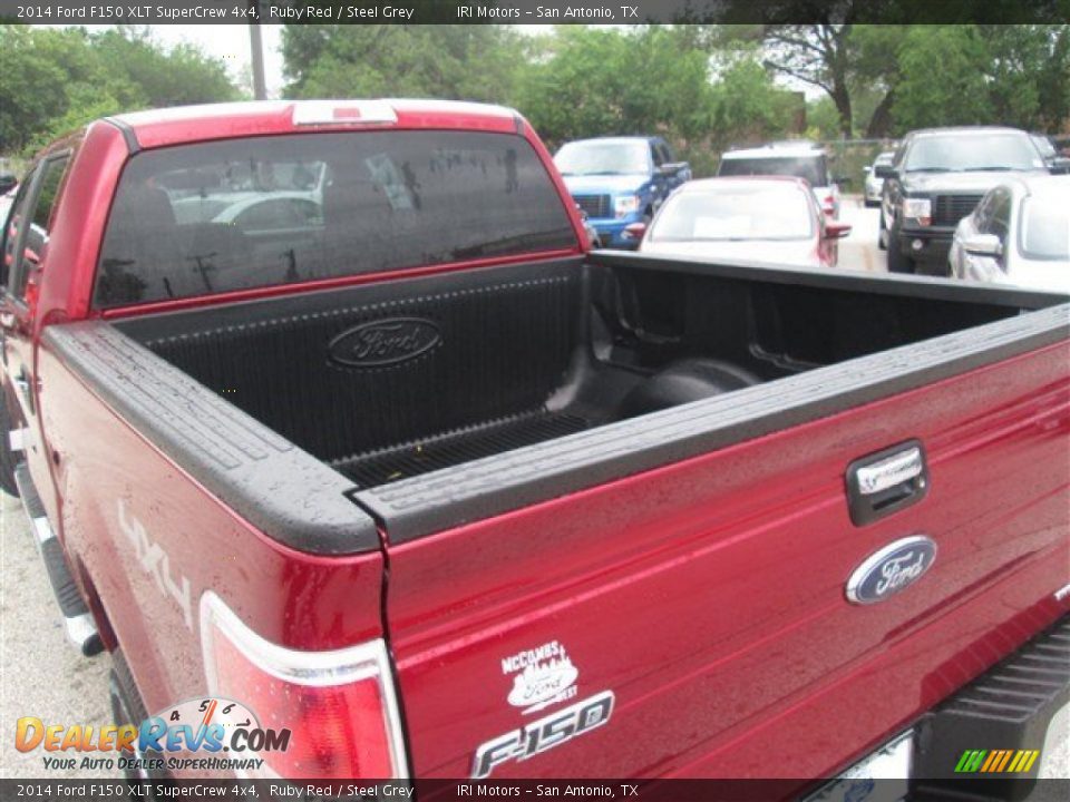 2014 Ford F150 XLT SuperCrew 4x4 Ruby Red / Steel Grey Photo #7