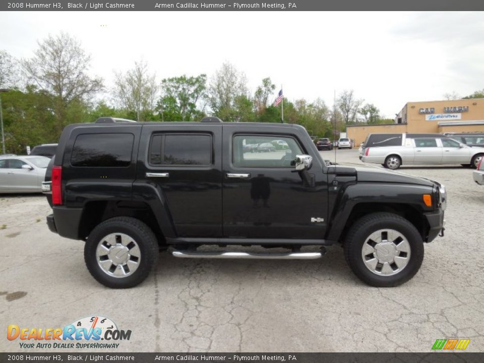 2008 Hummer H3 Black / Light Cashmere Photo #4