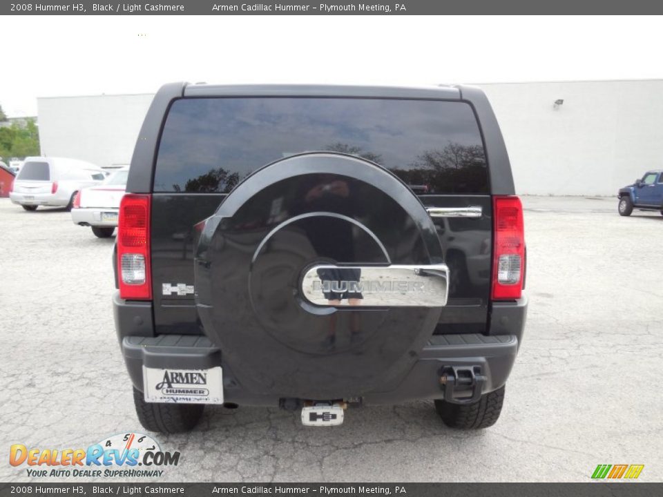2008 Hummer H3 Black / Light Cashmere Photo #6
