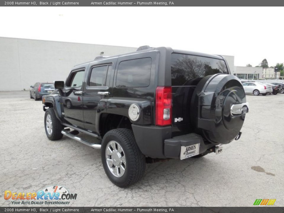 2008 Hummer H3 Black / Light Cashmere Photo #7