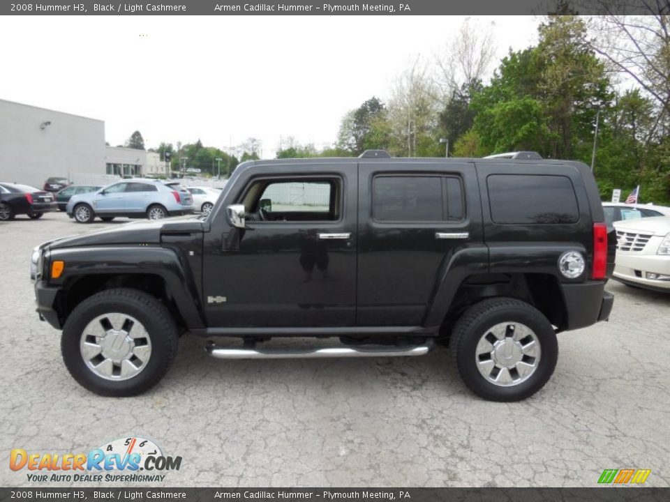 2008 Hummer H3 Black / Light Cashmere Photo #8