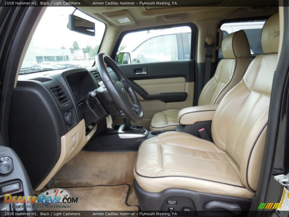 2008 Hummer H3 Black / Light Cashmere Photo #10