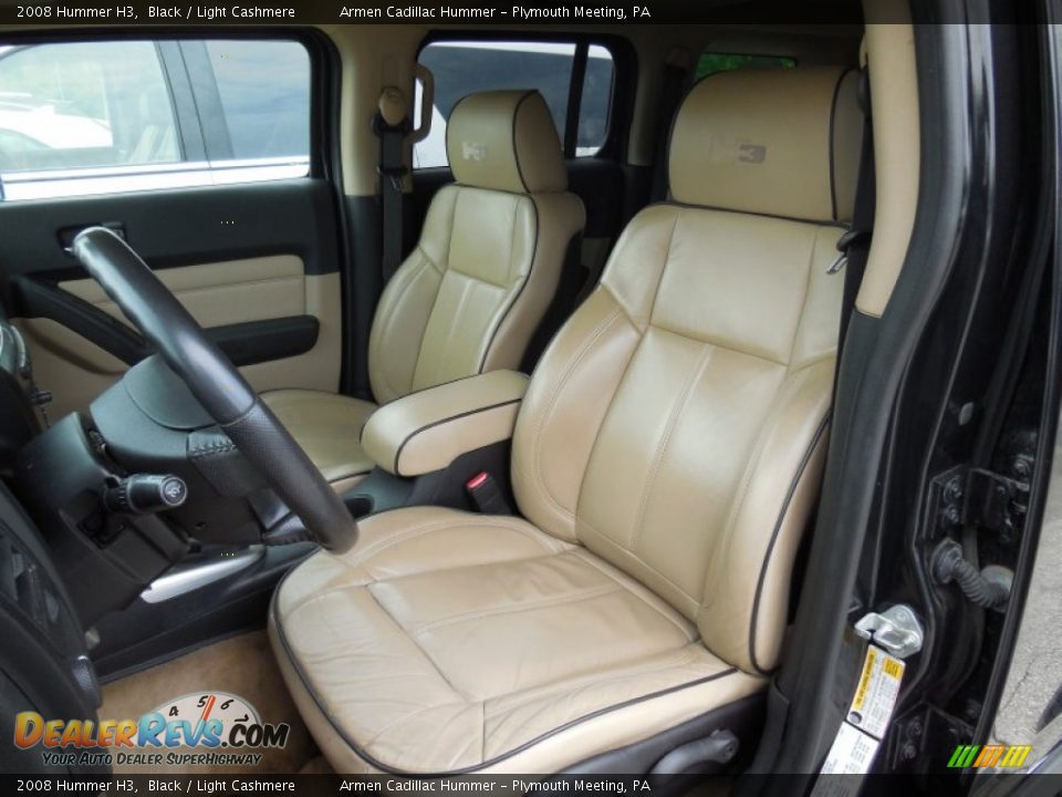 2008 Hummer H3 Black / Light Cashmere Photo #11