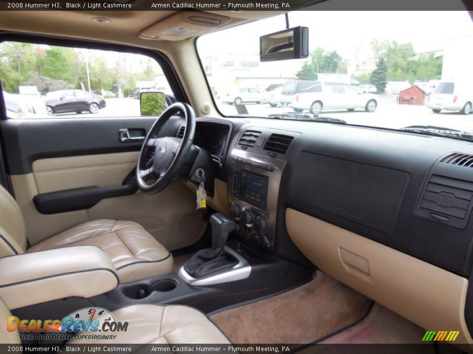 2008 Hummer H3 Black / Light Cashmere Photo #12