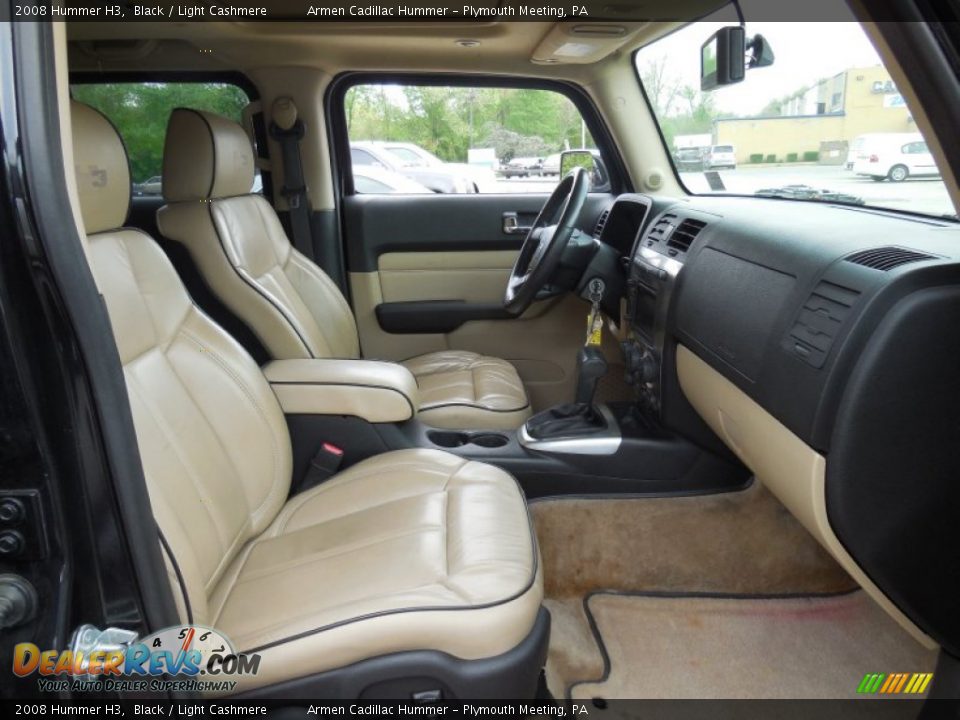 2008 Hummer H3 Black / Light Cashmere Photo #13