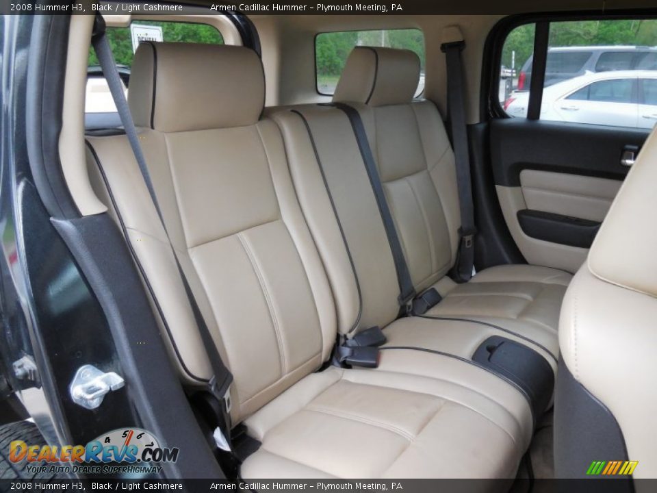 2008 Hummer H3 Black / Light Cashmere Photo #15