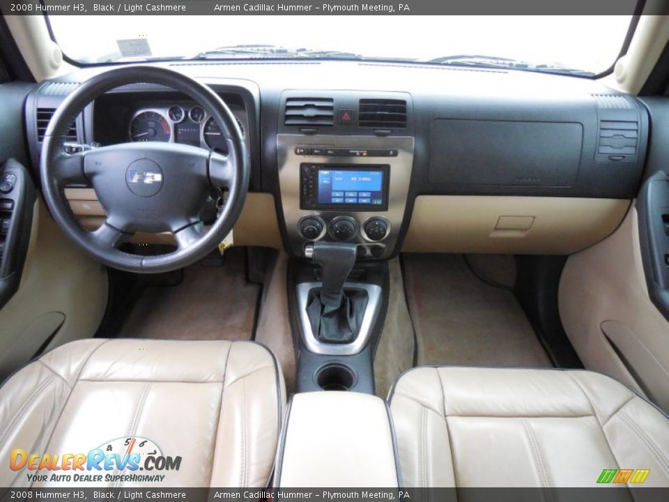 2008 Hummer H3 Black / Light Cashmere Photo #17