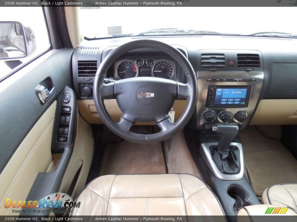 2008 Hummer H3 Black / Light Cashmere Photo #18