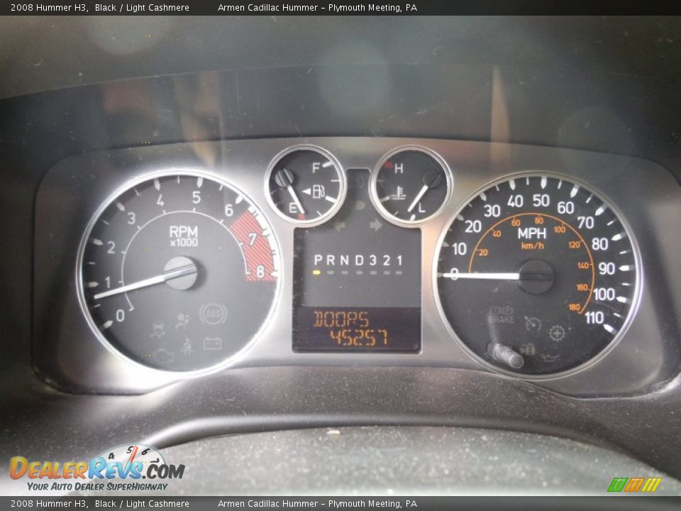 2008 Hummer H3 Black / Light Cashmere Photo #23