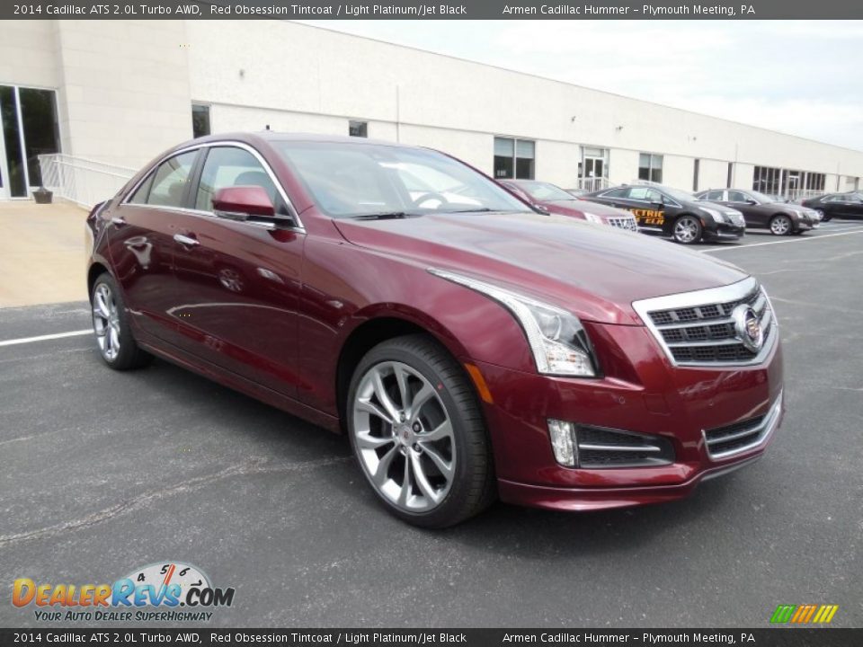 Front 3/4 View of 2014 Cadillac ATS 2.0L Turbo AWD Photo #3