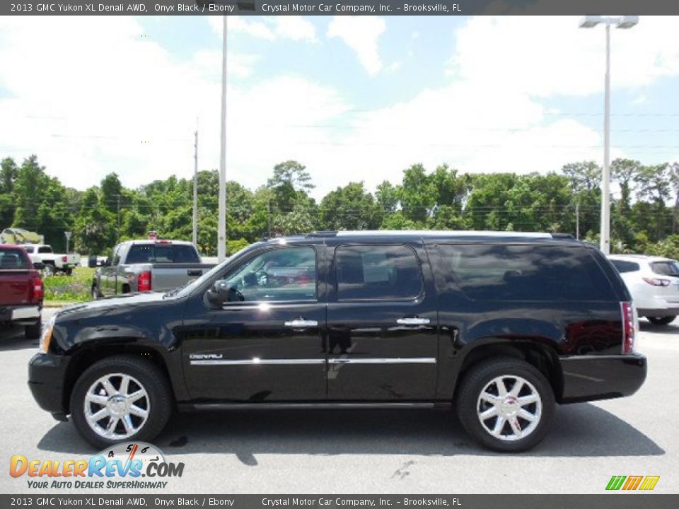 2013 GMC Yukon XL Denali AWD Onyx Black / Ebony Photo #2