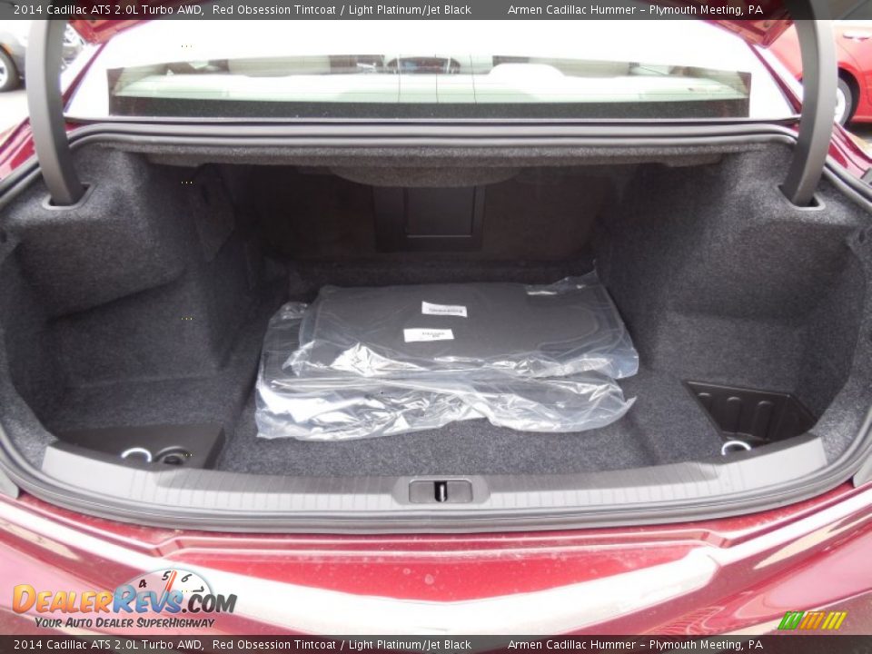 2014 Cadillac ATS 2.0L Turbo AWD Red Obsession Tintcoat / Light Platinum/Jet Black Photo #8