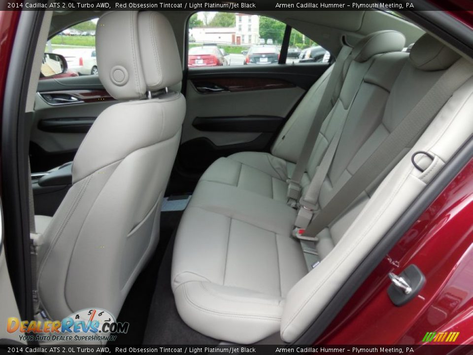 2014 Cadillac ATS 2.0L Turbo AWD Red Obsession Tintcoat / Light Platinum/Jet Black Photo #9