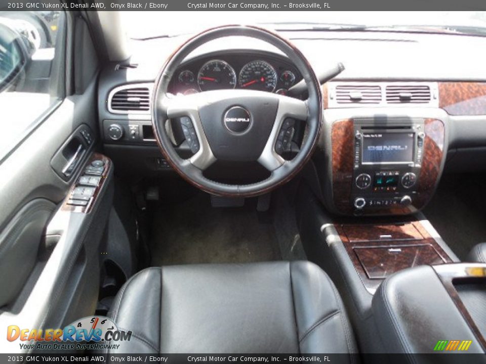 2013 GMC Yukon XL Denali AWD Onyx Black / Ebony Photo #7