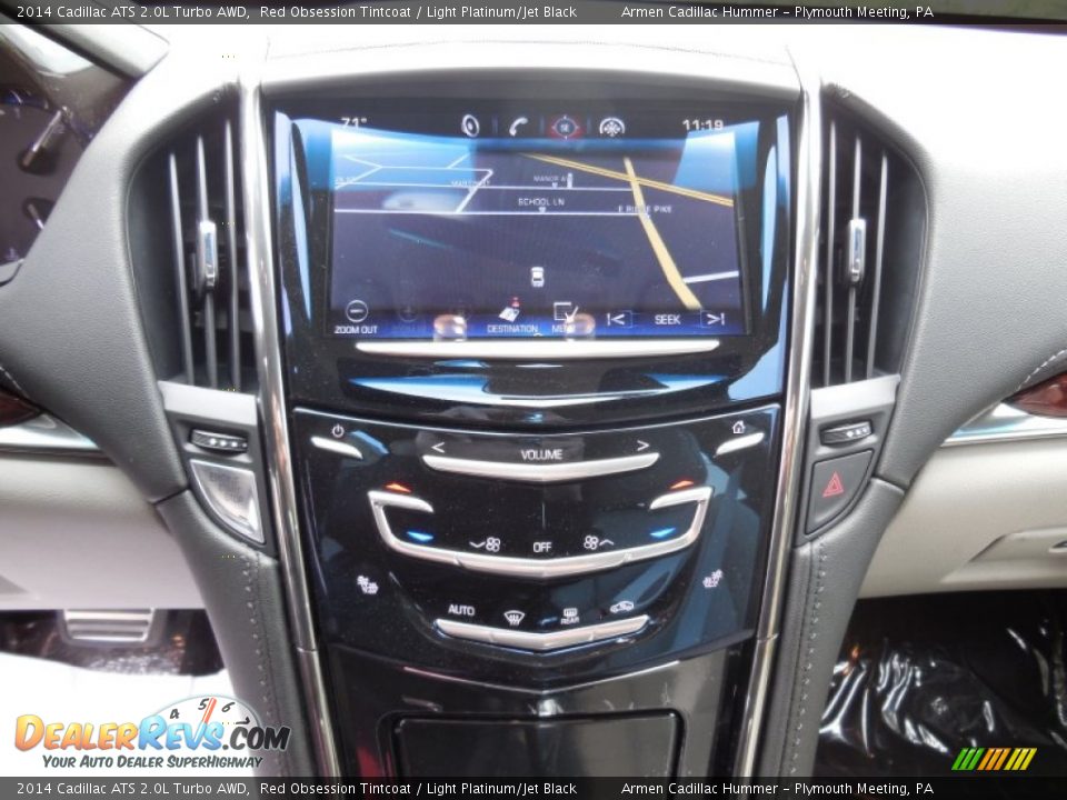 2014 Cadillac ATS 2.0L Turbo AWD Red Obsession Tintcoat / Light Platinum/Jet Black Photo #12