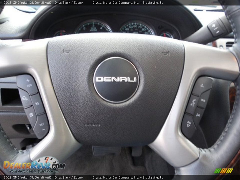 2013 GMC Yukon XL Denali AWD Onyx Black / Ebony Photo #25