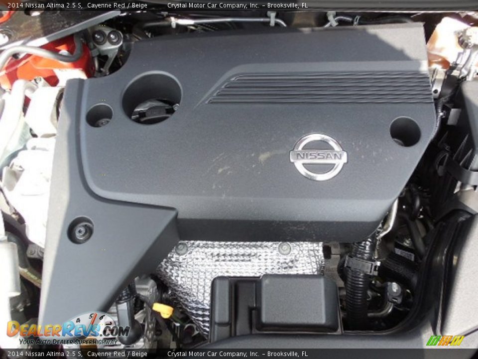 2014 Nissan Altima 2.5 S Cayenne Red / Beige Photo #16