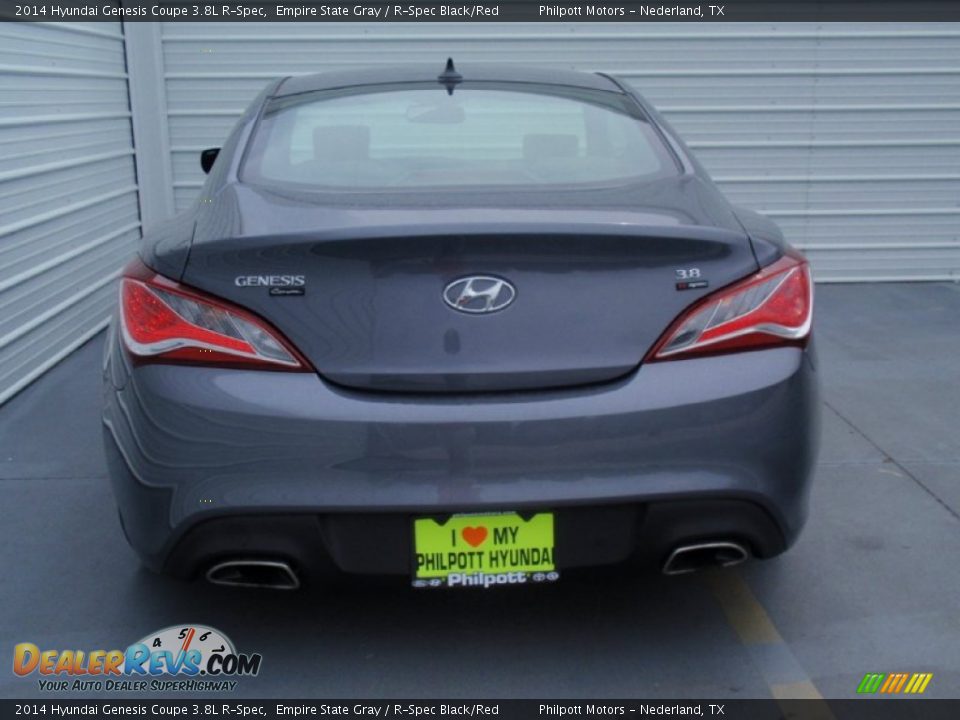 2014 Hyundai Genesis Coupe 3.8L R-Spec Empire State Gray / R-Spec Black/Red Photo #5