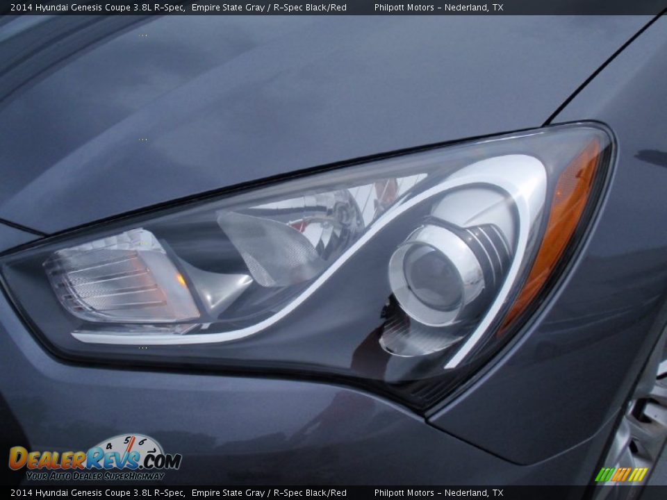 2014 Hyundai Genesis Coupe 3.8L R-Spec Empire State Gray / R-Spec Black/Red Photo #9