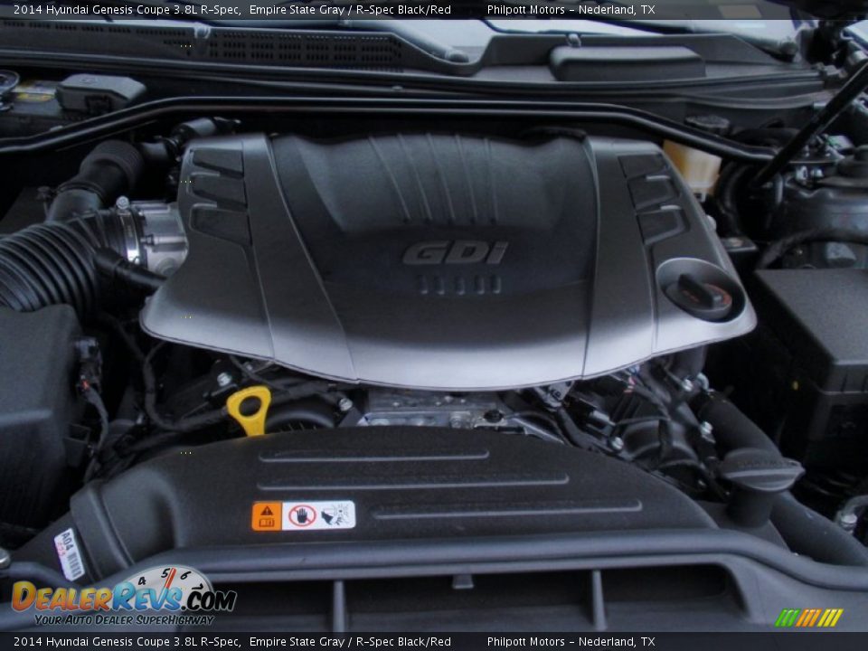 2014 Hyundai Genesis Coupe 3.8L R-Spec Empire State Gray / R-Spec Black/Red Photo #16