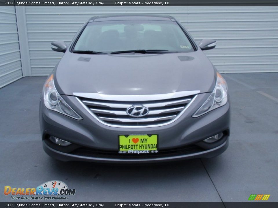 2014 Hyundai Sonata Limited Harbor Gray Metallic / Gray Photo #8