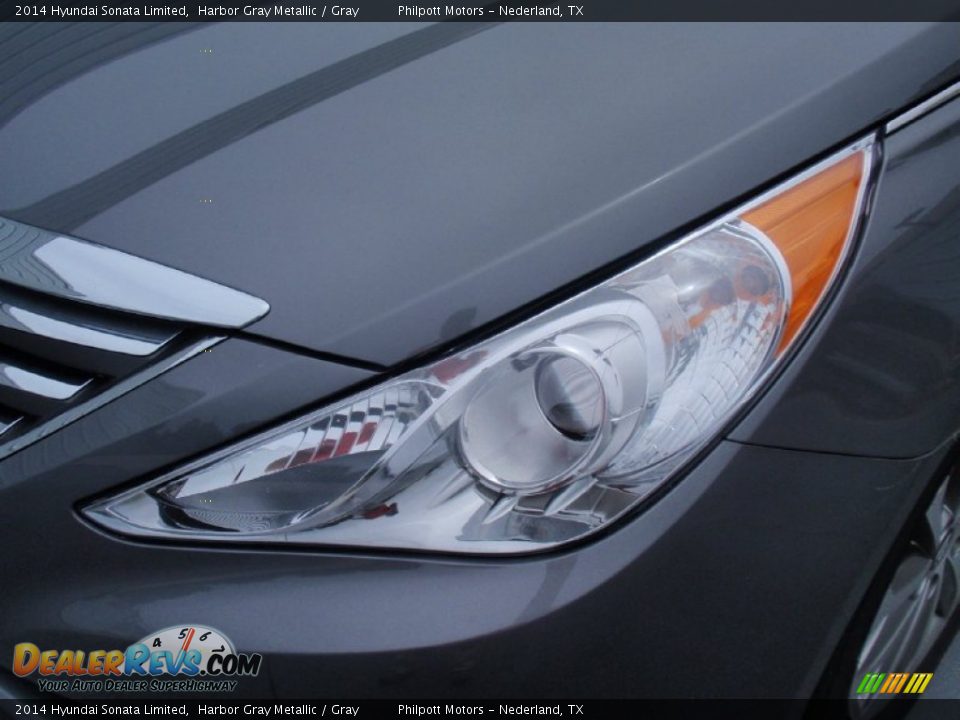 2014 Hyundai Sonata Limited Harbor Gray Metallic / Gray Photo #9
