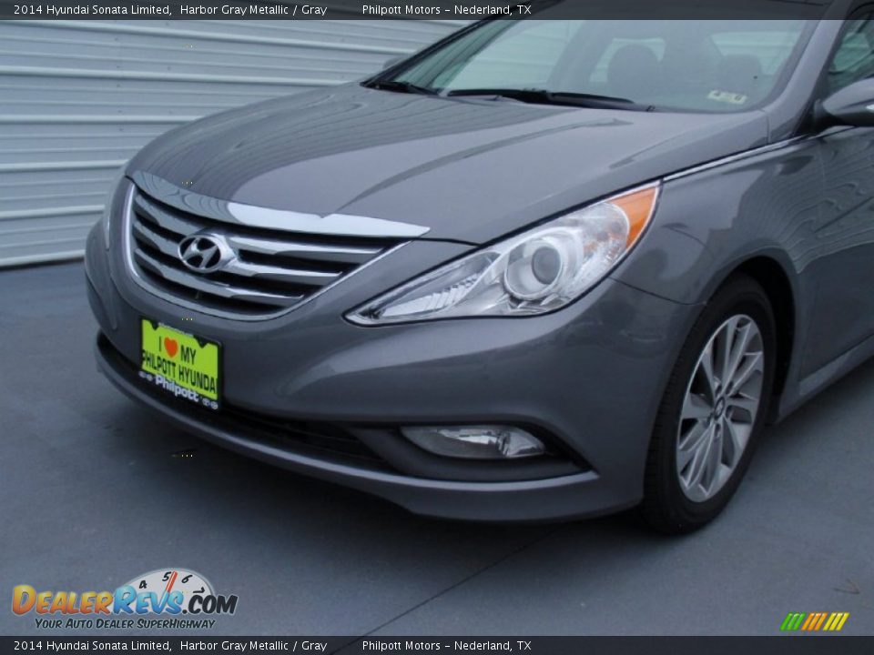 2014 Hyundai Sonata Limited Harbor Gray Metallic / Gray Photo #11