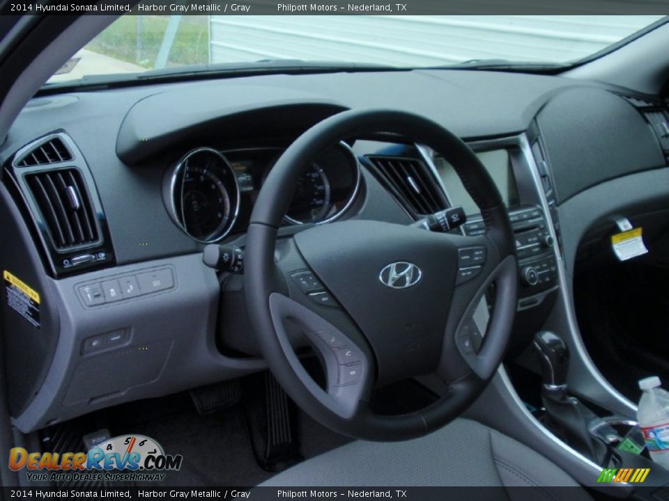 2014 Hyundai Sonata Limited Harbor Gray Metallic / Gray Photo #25