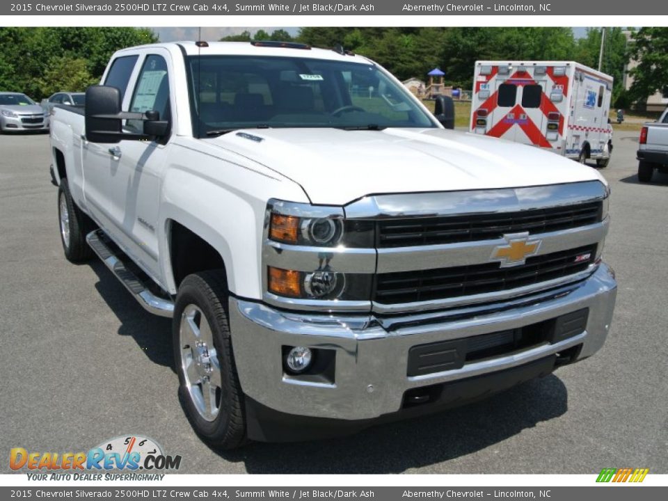 2015 Chevrolet Silverado 2500HD LTZ Crew Cab 4x4 Summit White / Jet Black/Dark Ash Photo #1