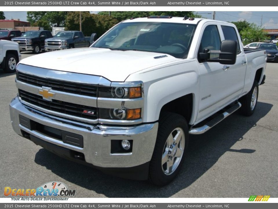 2015 Chevrolet Silverado 2500HD LTZ Crew Cab 4x4 Summit White / Jet Black/Dark Ash Photo #2