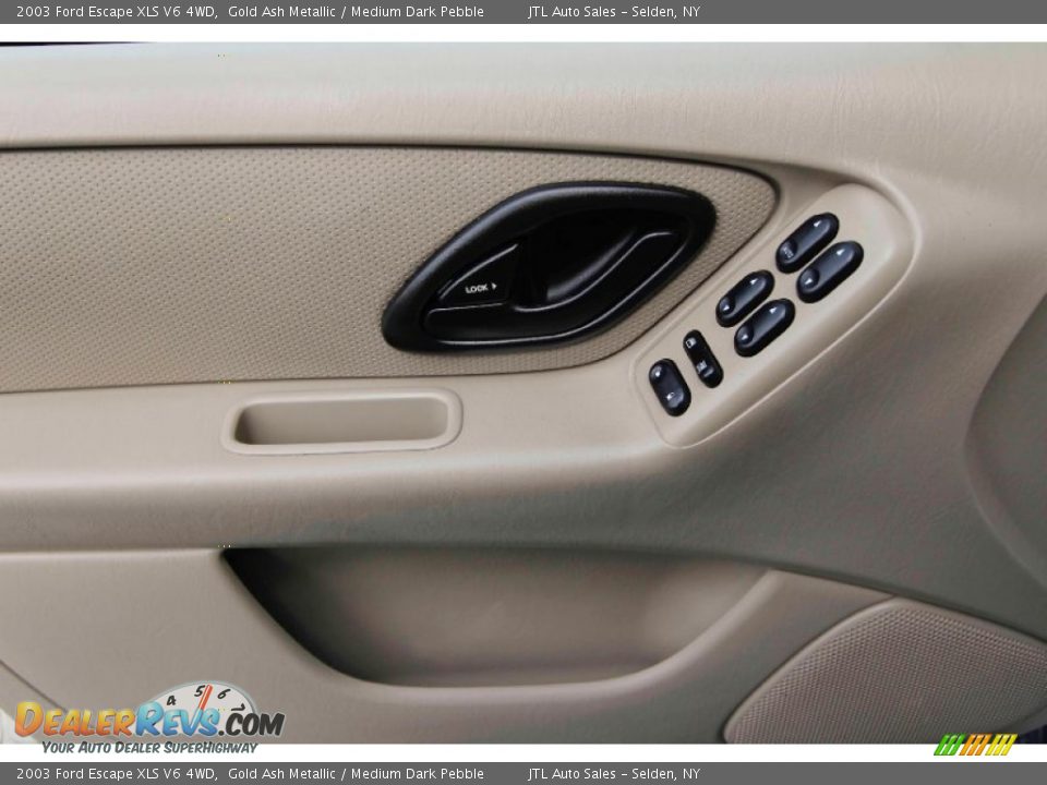 2003 Ford Escape XLS V6 4WD Gold Ash Metallic / Medium Dark Pebble Photo #10
