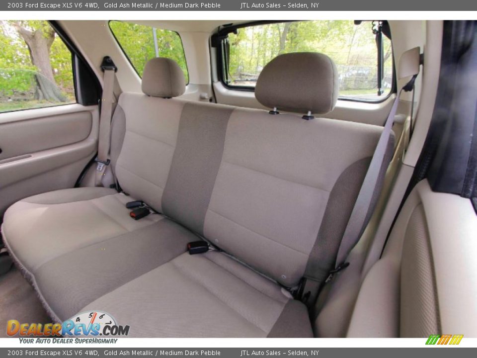 2003 Ford Escape XLS V6 4WD Gold Ash Metallic / Medium Dark Pebble Photo #16