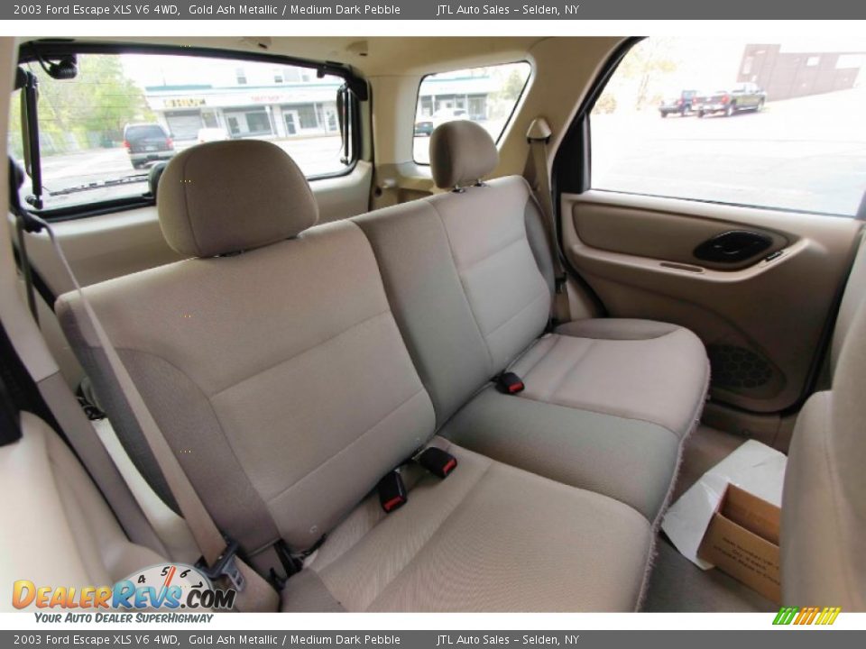 2003 Ford Escape XLS V6 4WD Gold Ash Metallic / Medium Dark Pebble Photo #17