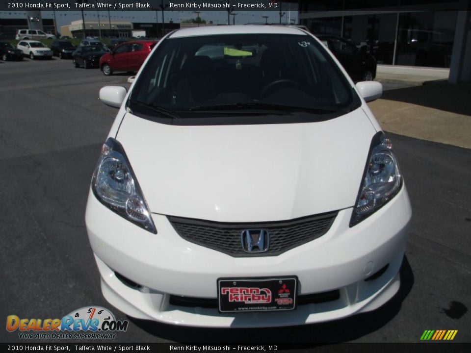 2010 Honda Fit Sport Taffeta White / Sport Black Photo #2