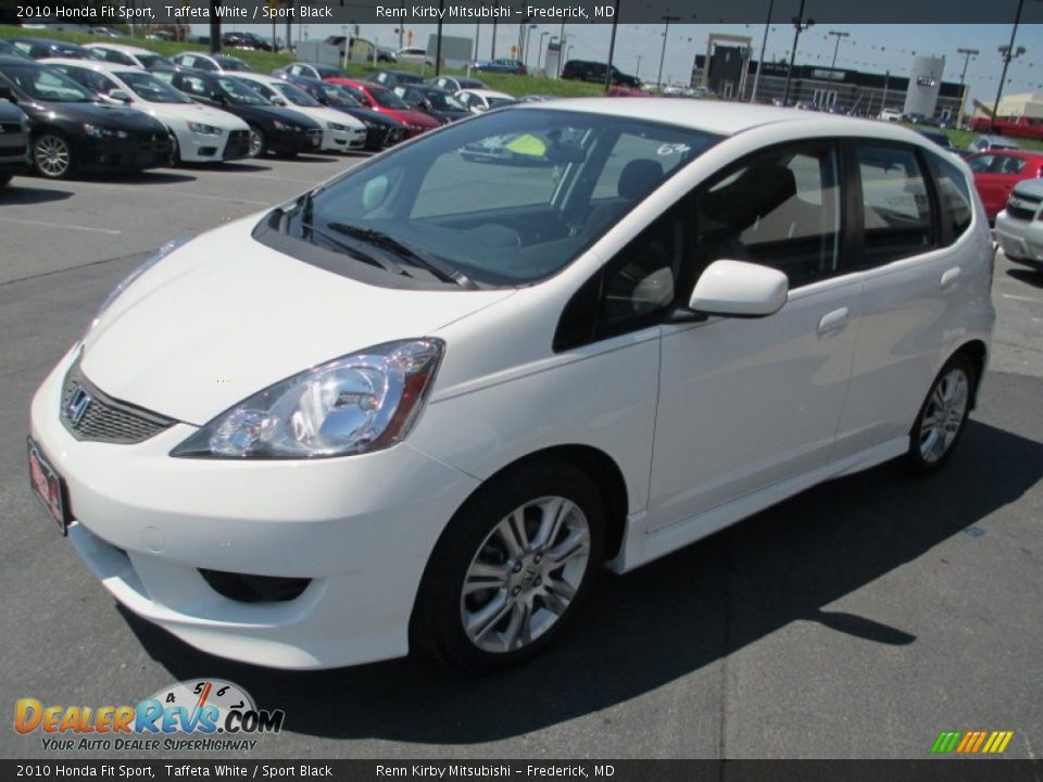 2010 Honda Fit Sport Taffeta White / Sport Black Photo #3