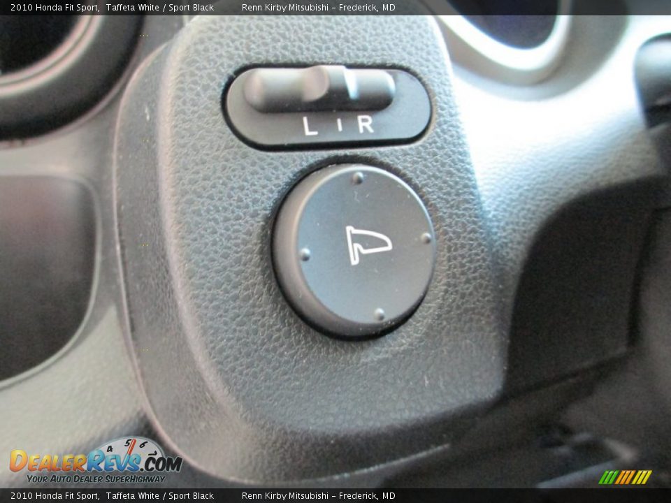 2010 Honda Fit Sport Taffeta White / Sport Black Photo #14