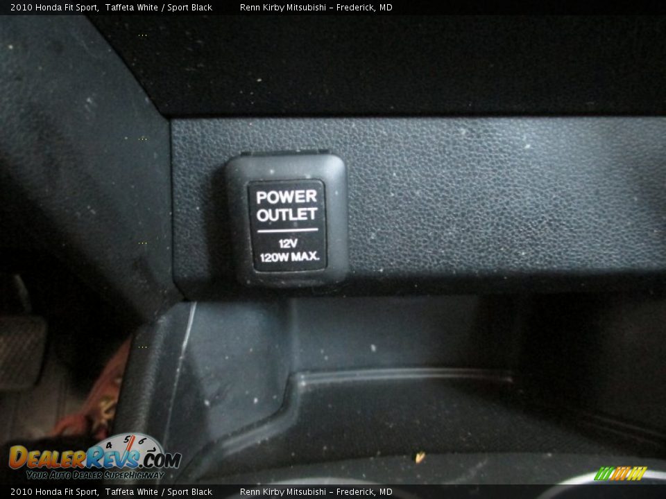 2010 Honda Fit Sport Taffeta White / Sport Black Photo #21