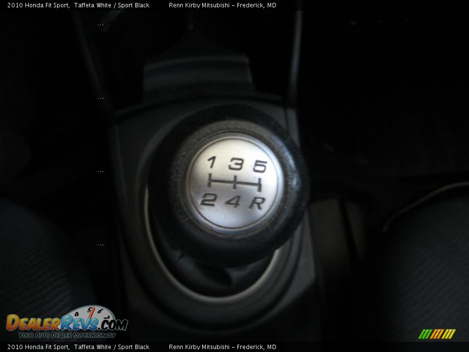 2010 Honda Fit Sport Taffeta White / Sport Black Photo #22