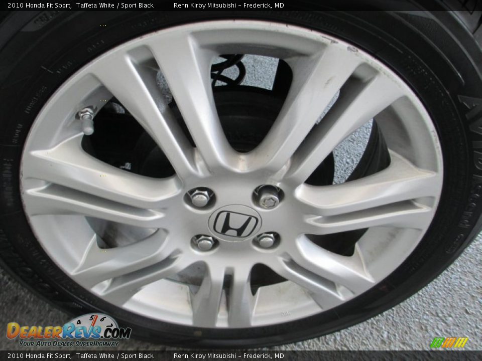 2010 Honda Fit Sport Taffeta White / Sport Black Photo #28