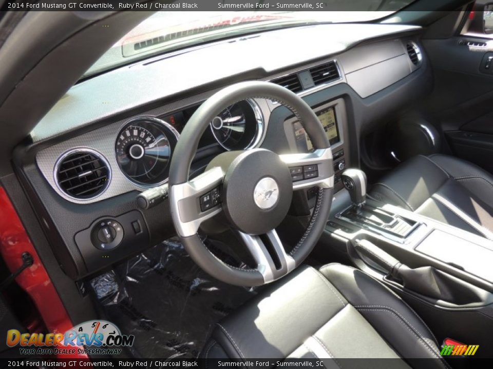 2014 Ford Mustang GT Convertible Ruby Red / Charcoal Black Photo #3