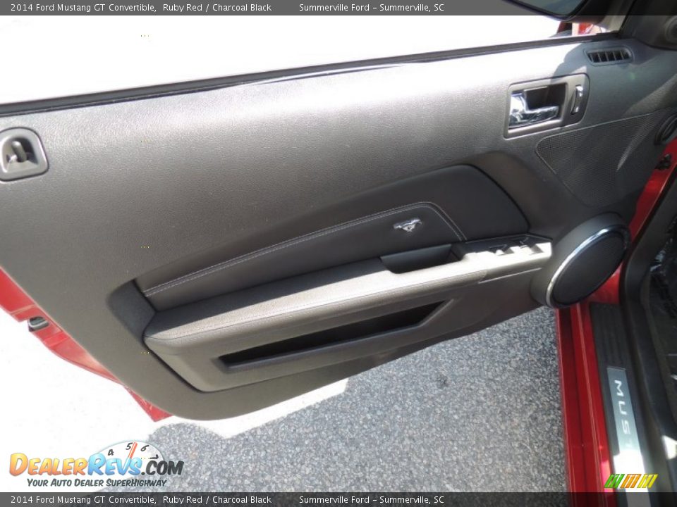 2014 Ford Mustang GT Convertible Ruby Red / Charcoal Black Photo #6