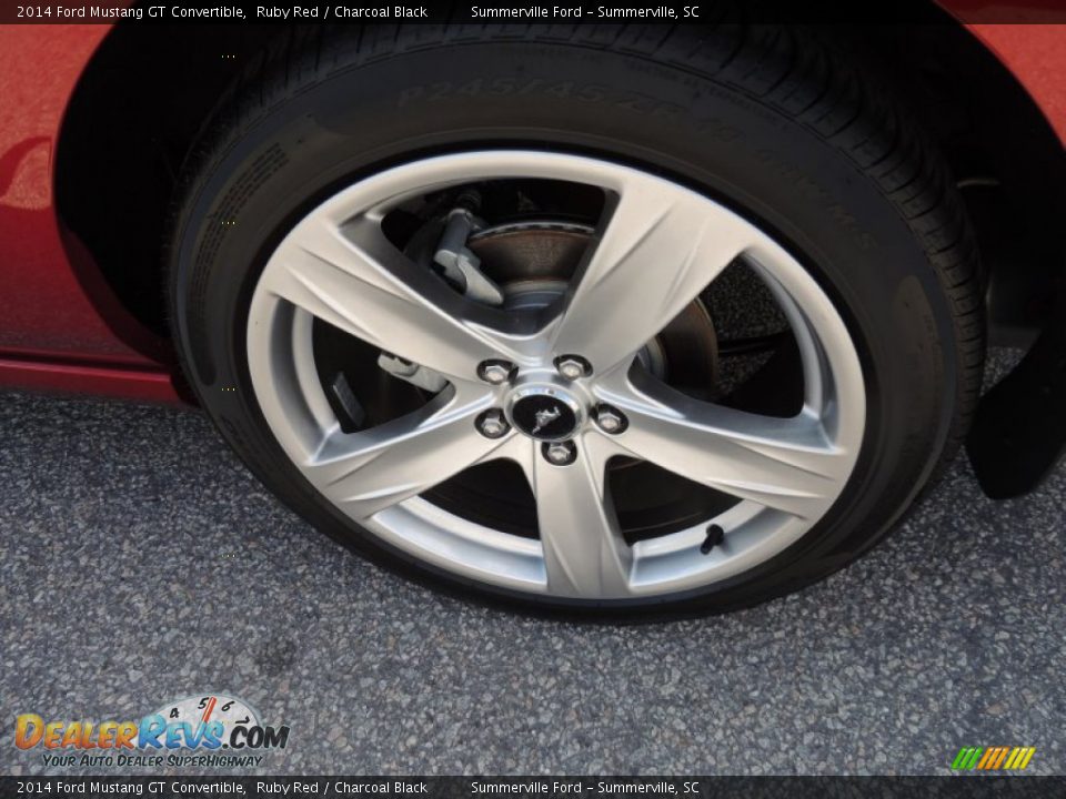 2014 Ford Mustang GT Convertible Ruby Red / Charcoal Black Photo #13