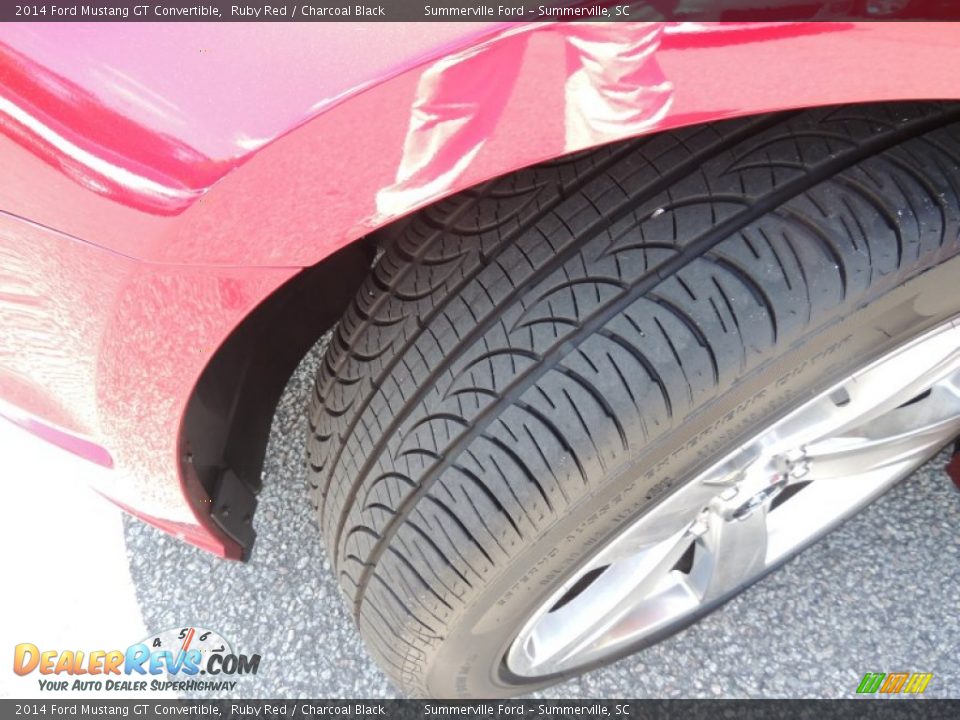 2014 Ford Mustang GT Convertible Ruby Red / Charcoal Black Photo #14